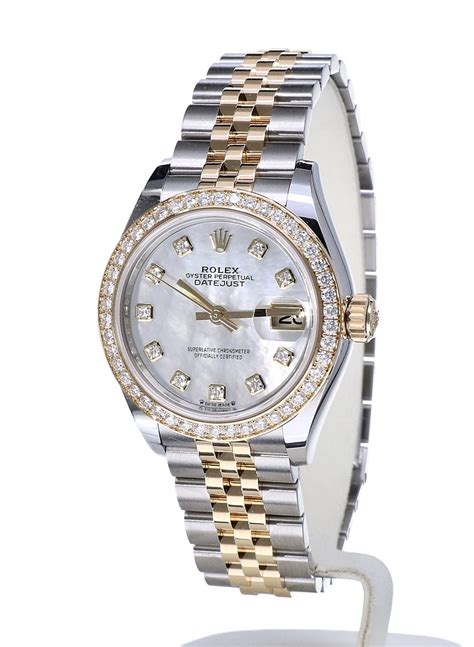 ladies rolex mother of pearl diamonds|Rolex 28mm datejust.